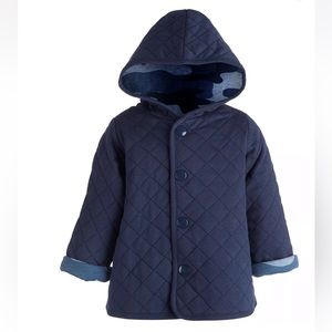 NWT 0-3mo First Impressions Quilted Reversible Button Jacket!